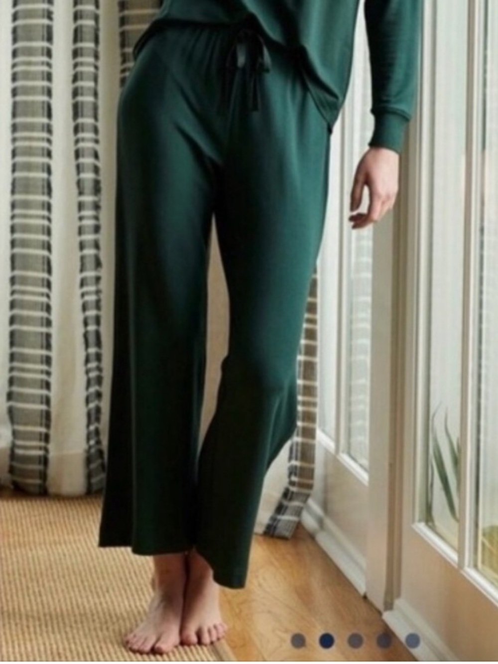 Lake || Relax Dream Modal Wide Leg Lounge Pants Conifer Green Medium